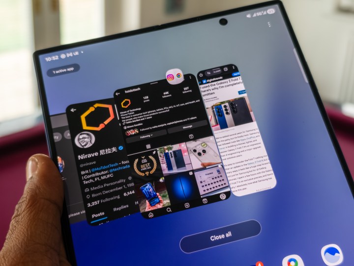 Multitâche sur le Galaxy Z Fold 7