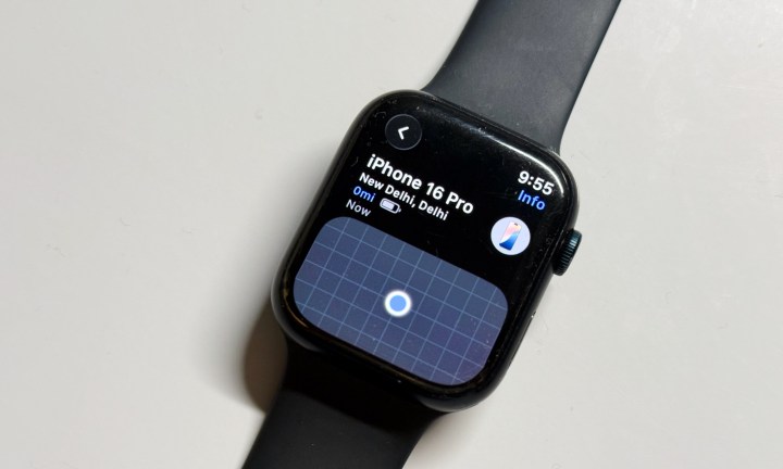 Suivi de l'iPhone sur une Apple Watch.