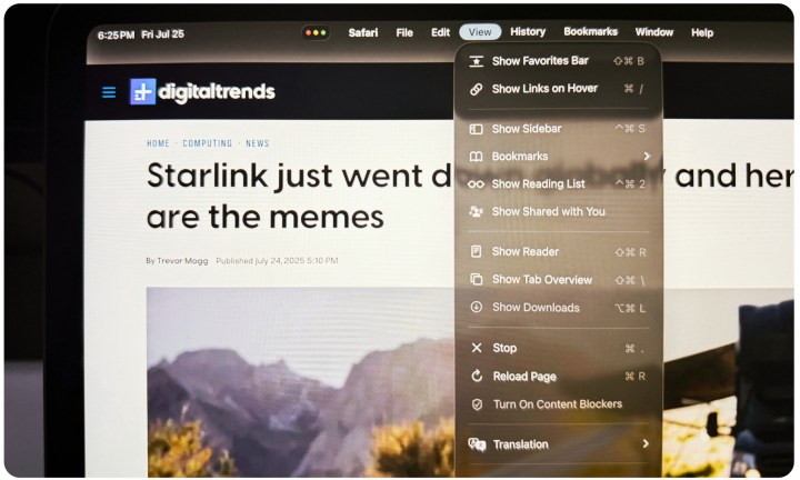 Options de barre de menu dans iPados 26.