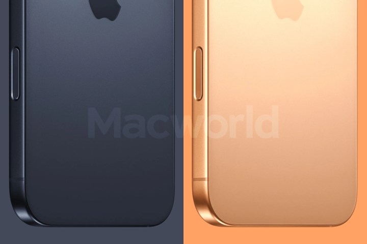 Rendu divulgué de l'iPhone 17 Pro en noir et orange
