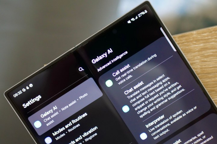 Samsung Galaxy Ai sur le Galaxy Z Fold 6.