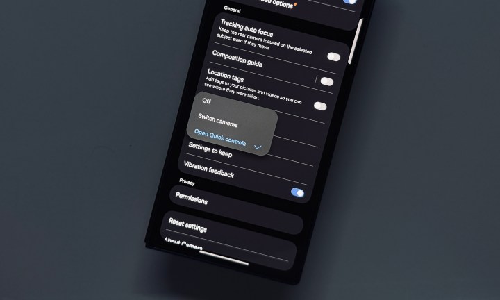 Options de la caméra dans une UI 8.