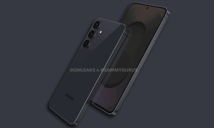 Rendu divulgué de Samsung Galaxy S25 Fe.