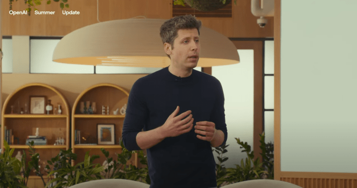 Sam Altman sur scène avec le lancement de GPT-5
