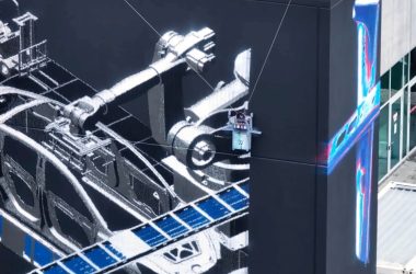 Regardez ce robot muraliste couvrira une Tesla Gigafactory à Graffiti