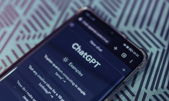 Chatgpt sur un téléphone.