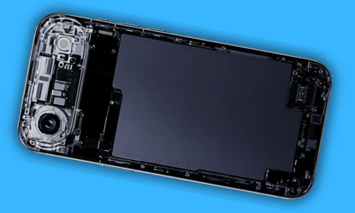 Vue interne sur le rendu de produit officiel de l'air iPhone.