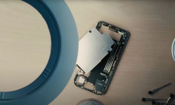 Vue intérieure de l'air iPhone.
