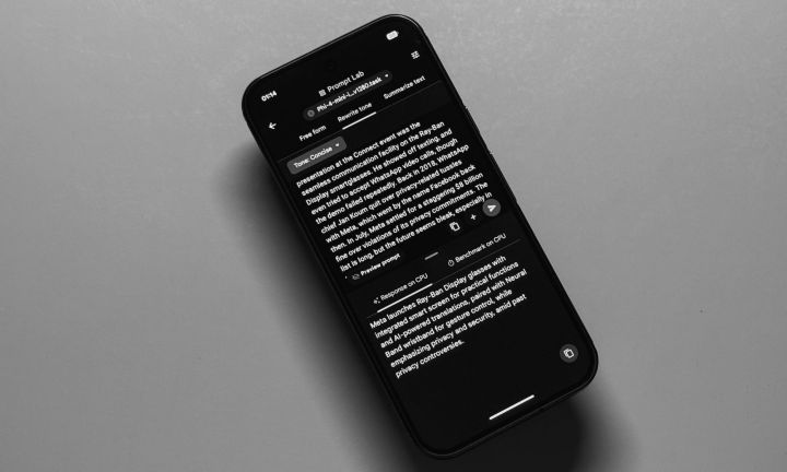 Je viens de tirer la galerie Google AI Edge sur le Pixel 10 Pro.