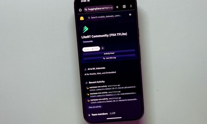 Exécution de l'application Google AI Edge Gallery sur mon Pixel 10 Pro.