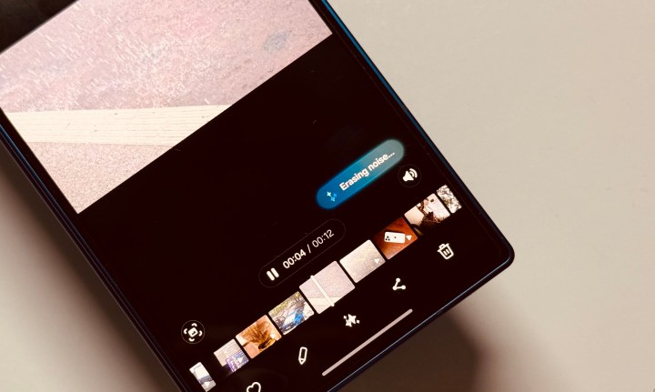 Eraser audio en action dans Samsung One UI 8 sur Galaxy Z Fold 7.
