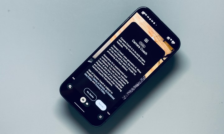 Camera Coach sur Google Pixel 10 Pro.