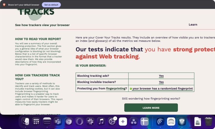 L'analyse d'EFF couvre votre outil de pistes.