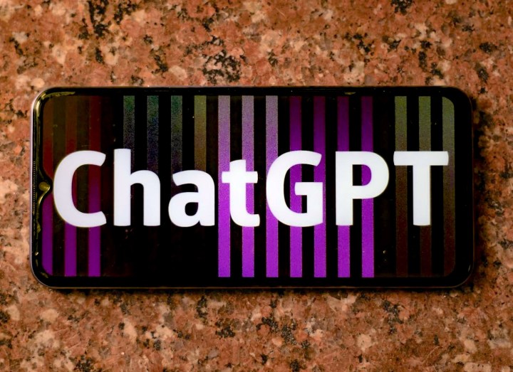 Chatgpt sur un smartphone.