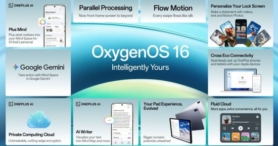 OnePlus dévoile OxygenOS 16, une évolution axée sur l'IA avec quelques surprises Apple