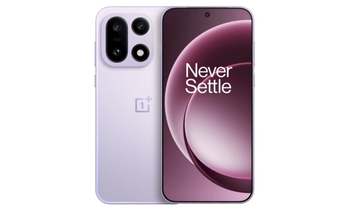 OnePlus 15 dans son coloris Mist Purple.