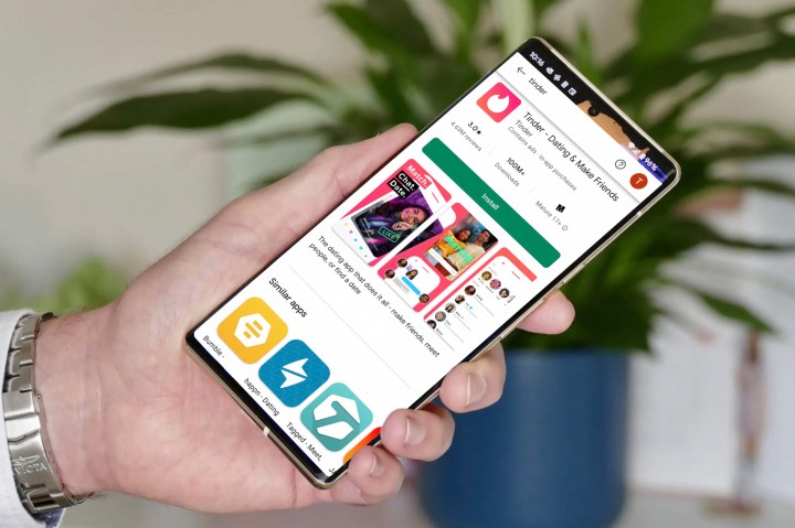 Tinder sur l'App Store de GooglePlay.