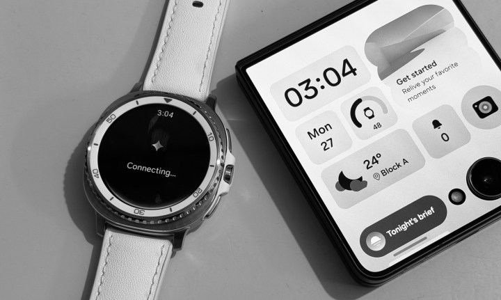 Exécution de l'assistant Gemini sur la Galaxy Watch 8 Classic de Samsung.