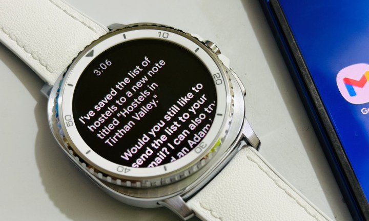 J'utilise l'assistant Gemini sur la Galaxy Watch 8 Classic