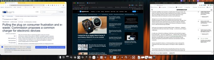 Vue panoramique avec les lunettes Viture Luma Pr XR