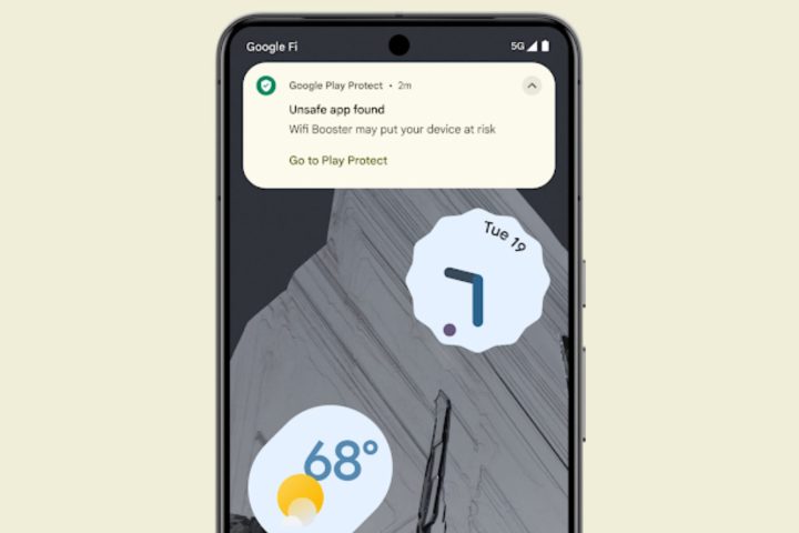 Une alerte Google Play Protect