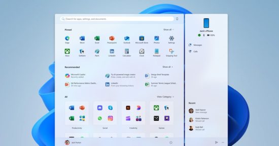 Le nouveau menu Démarrer de Windows 11 commence à être déployé et il est plus flexible que jamais