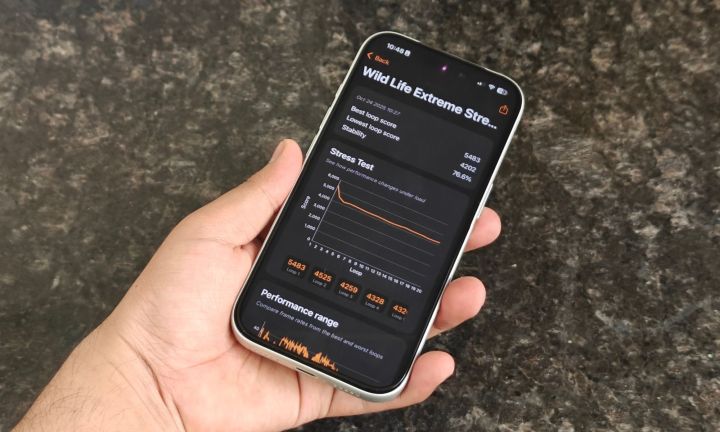 Test de référence sur iPhone 17 Pro.