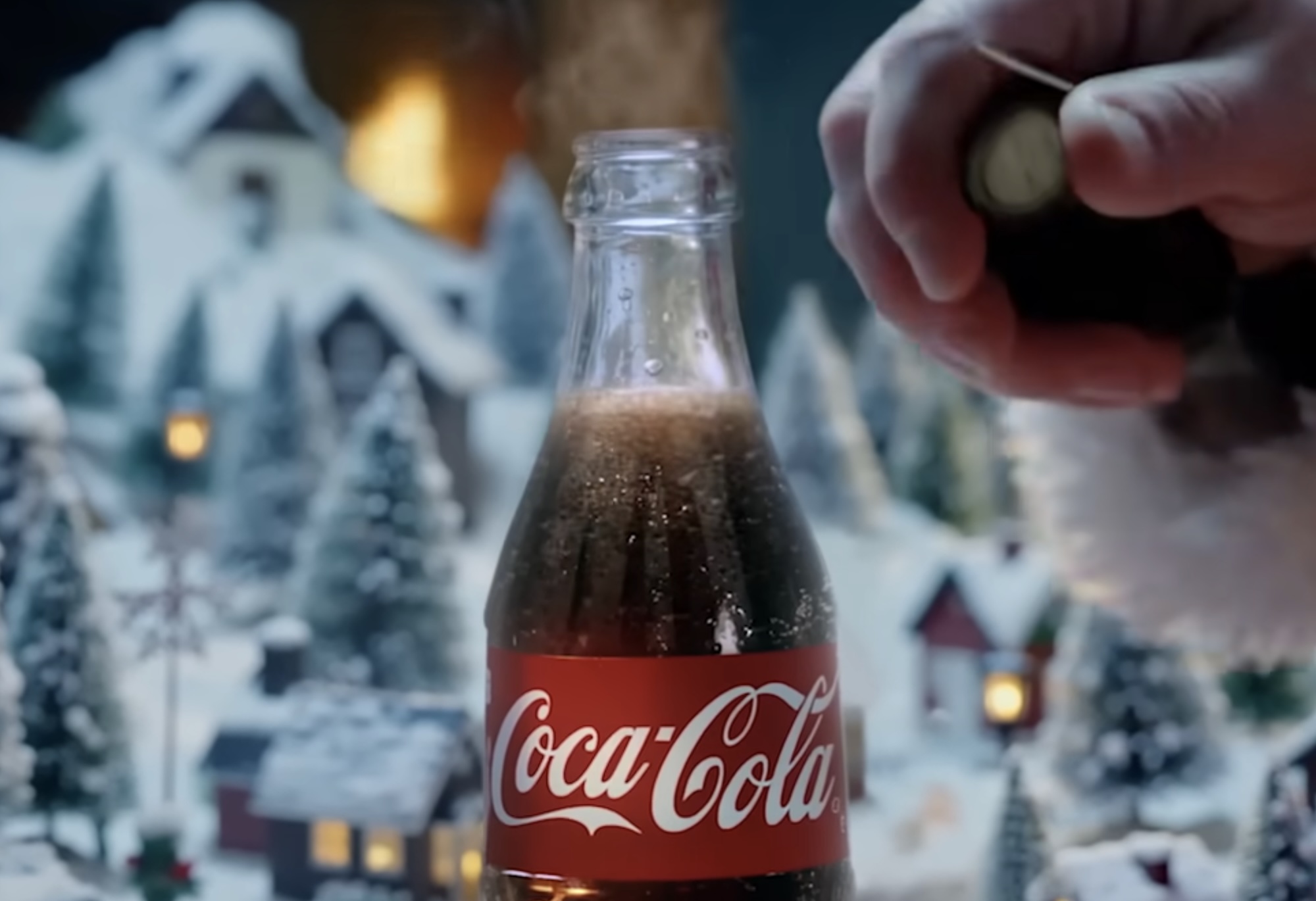 Annonce générée par l'IA de Coke.