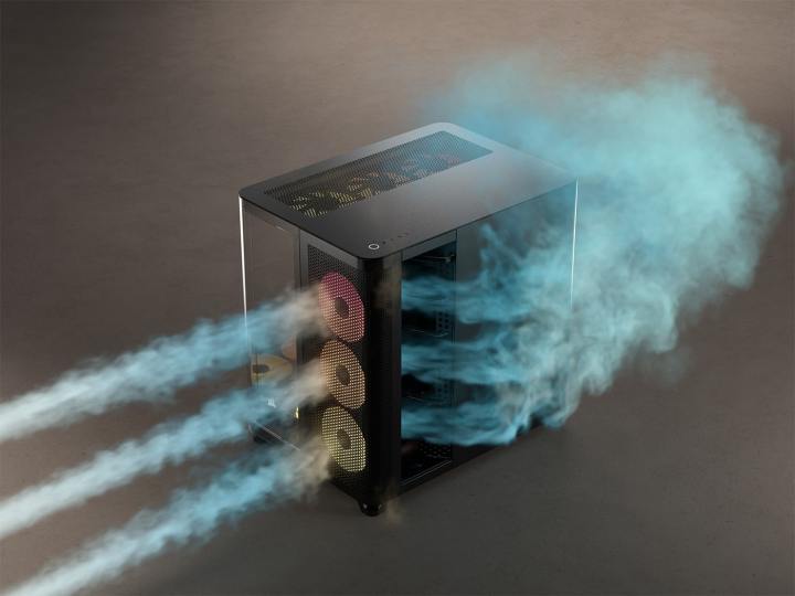 Flux d'air de la chambre du processeur Corsair Air 5400