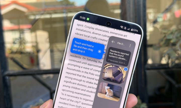 Dock de fichiers dans OnePlus 15.