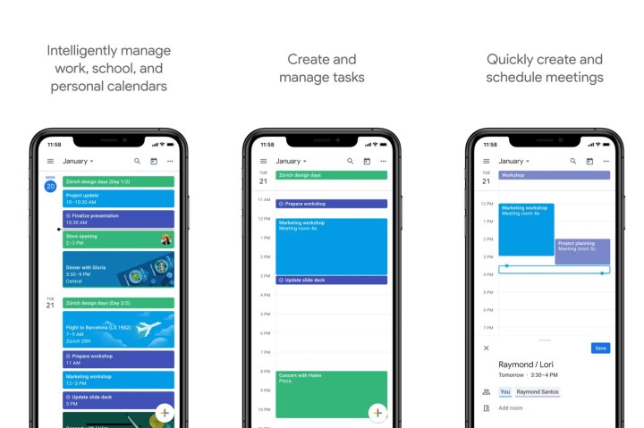 Application Google Agenda.