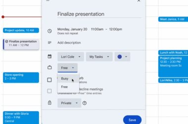 Google Agenda vous permettra enfin de bloquer du temps pour une tâche au lieu d'une réunion