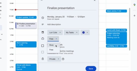 Google Agenda vous permettra enfin de bloquer du temps pour une tâche au lieu d'une réunion