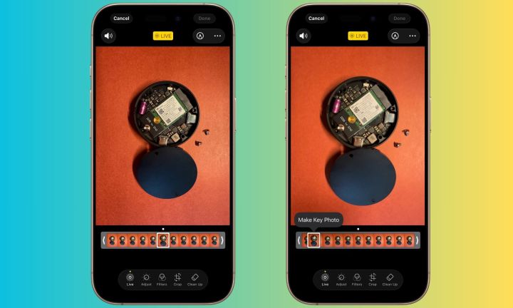 Ajustement de l'image clé pour une Live Photo