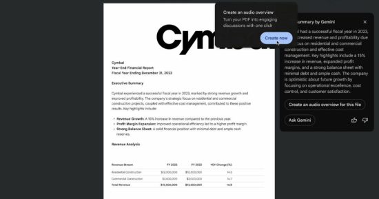 La nouvelle fonctionnalité de Google Drive transforme les longs PDF en un résumé intelligent pour vos oreilles