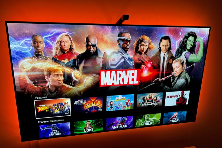 Disney Plus sur un écran de télévision.