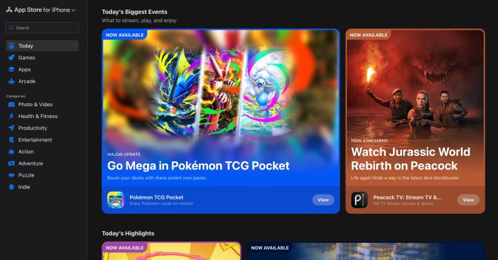 Points forts du navigateur Apple-App-Store