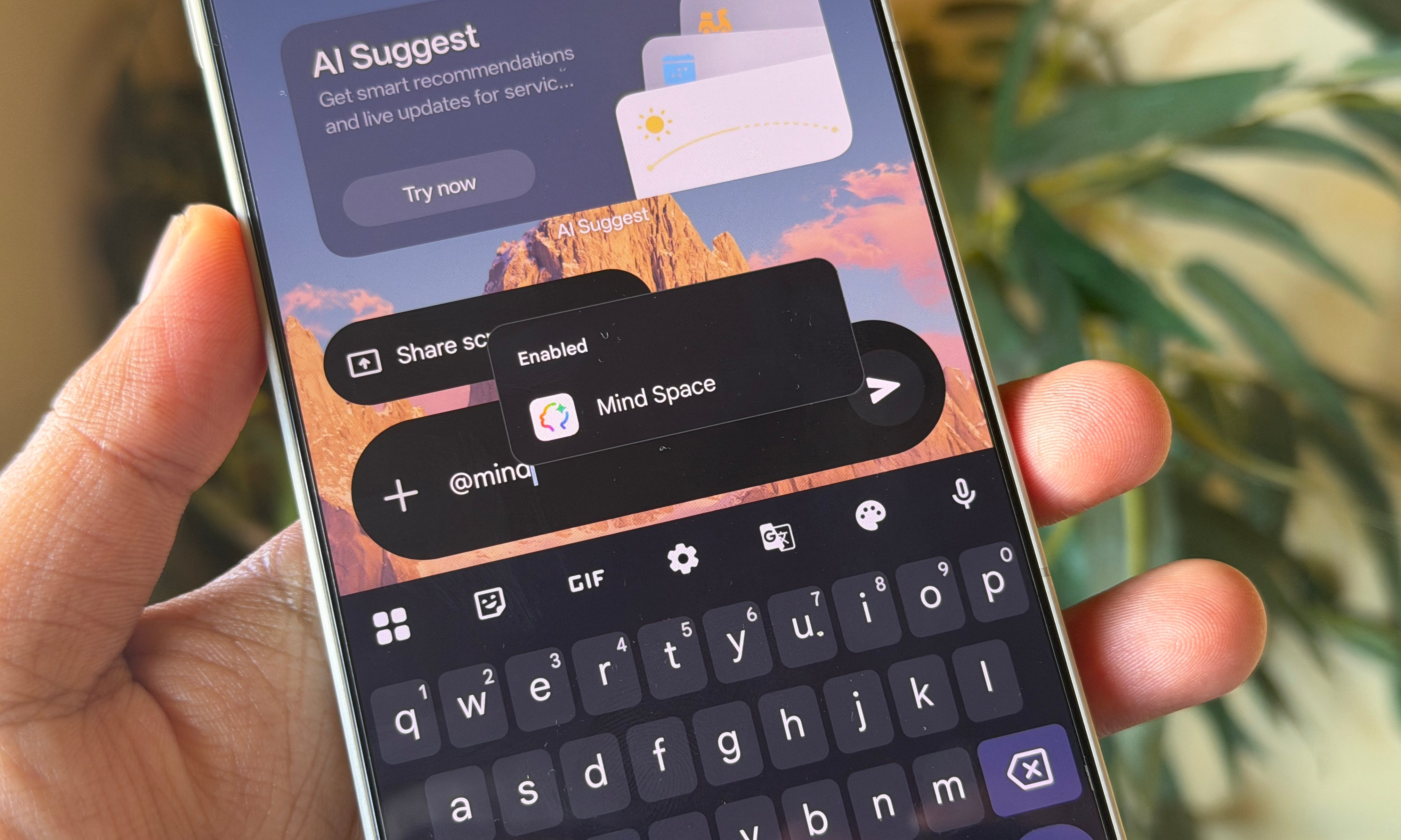 Espace esprit avec Gemini sur OnePlus 15.