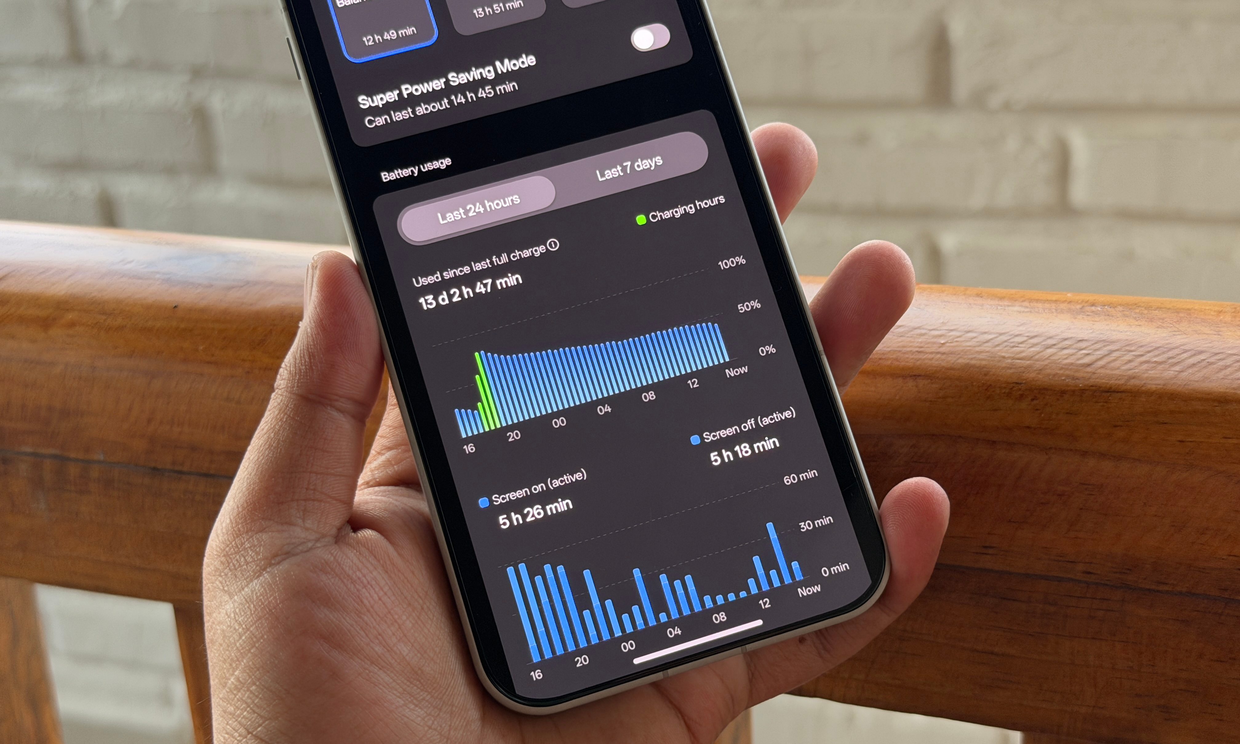 Mesures de batterie sur OnePlus 15.