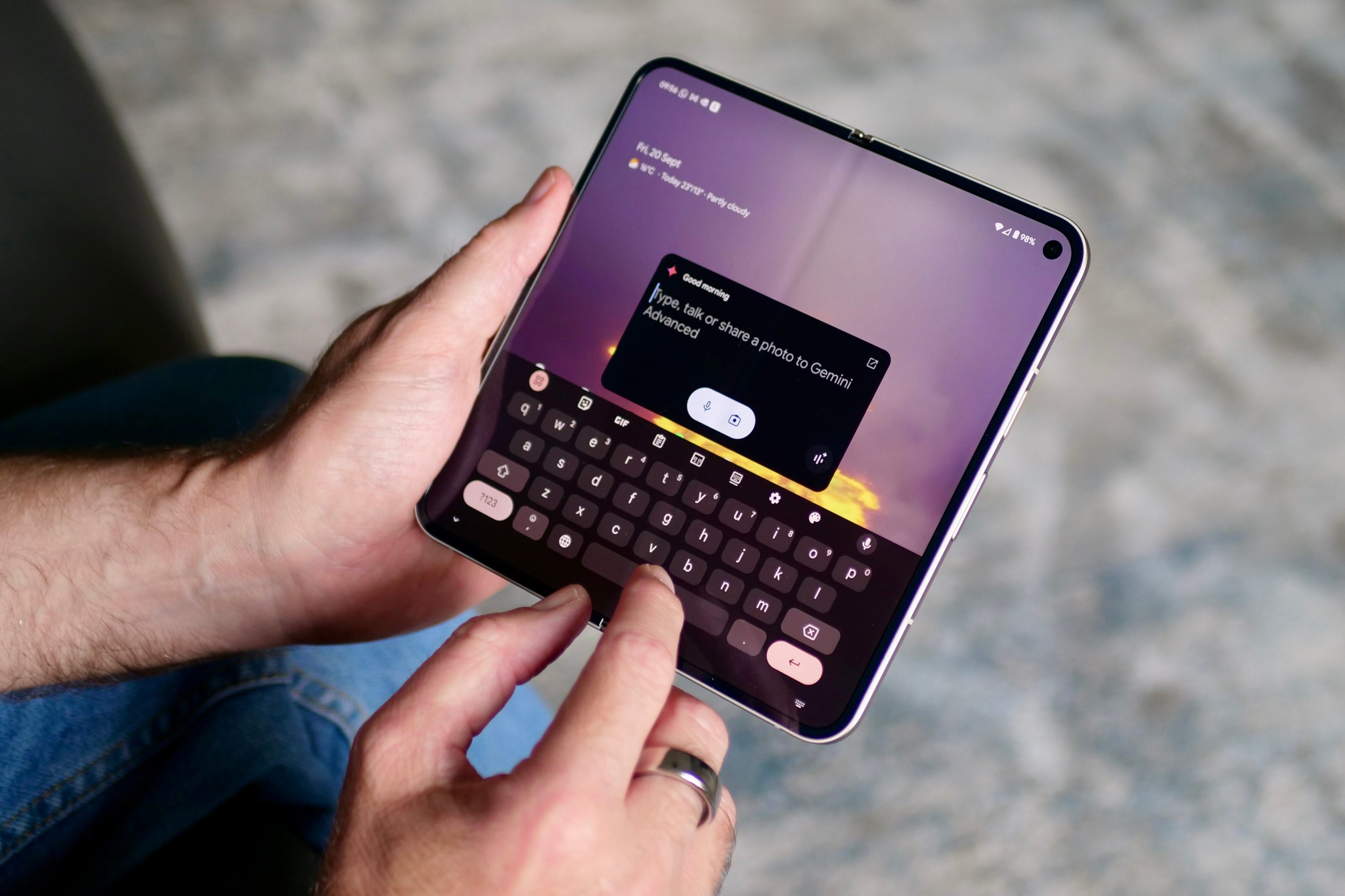 Gemini Advanced sur le Google Pixel 9 Pro Fold.