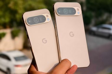 Google Pixel 9 Pro and Pixel 9 Pro XL in hand.