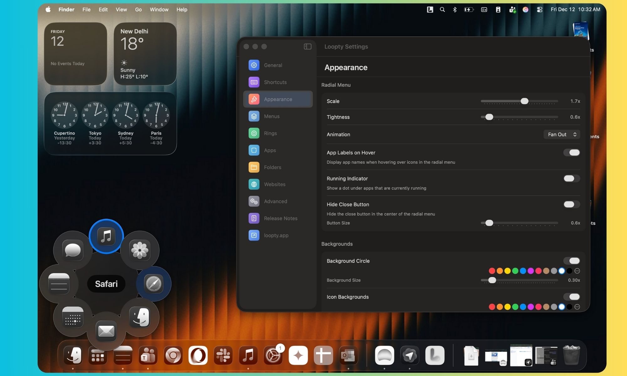 Sélecteur d'application Loopty pour Mac