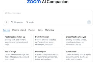 Zoom dispose également d'un assistant IA, si c'est ce dont vous avez besoin pour les appels vidéo