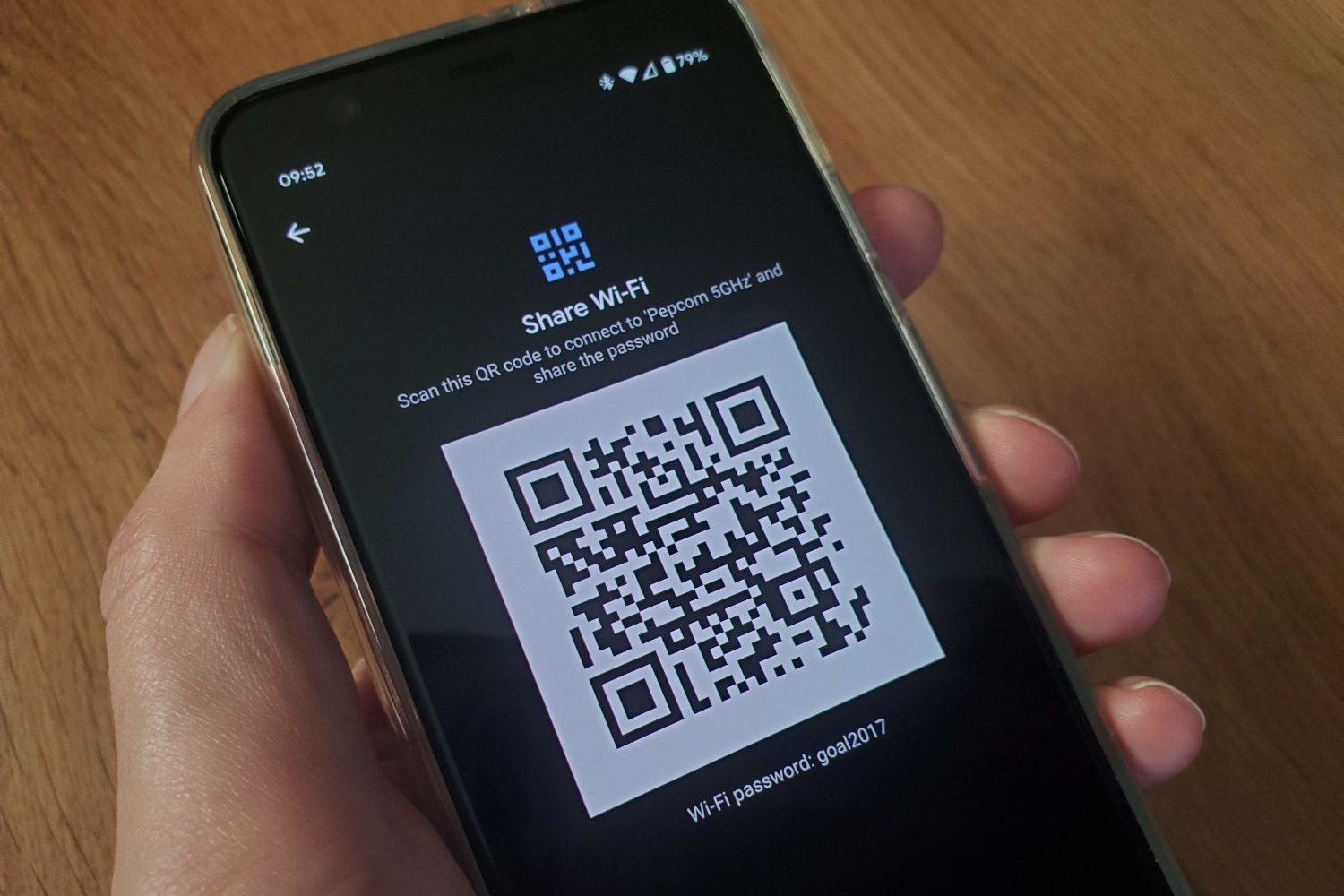 Partager le Wi-Fi avec le code QR