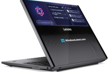 Les fuites de Lenovo montrent un ordinateur portable inutilement cool avec un écran caché sous un couvercle transparent