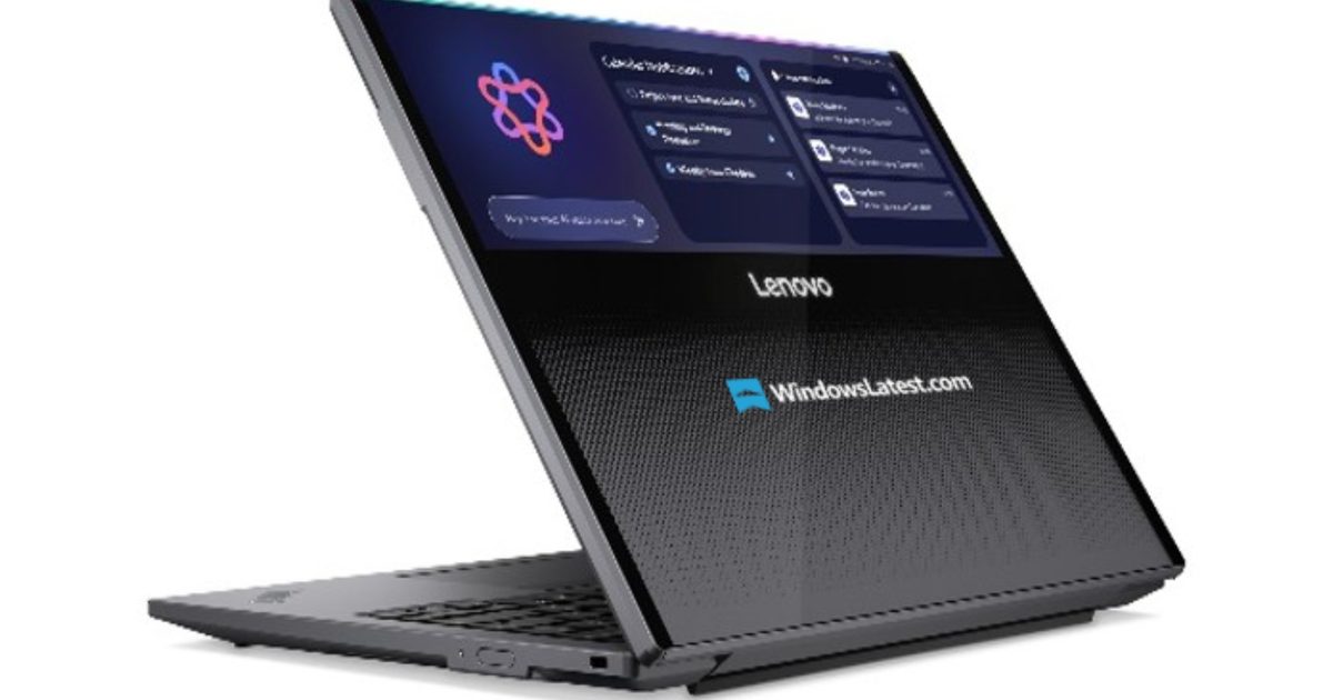 Les fuites de Lenovo montrent un ordinateur portable inutilement cool ...