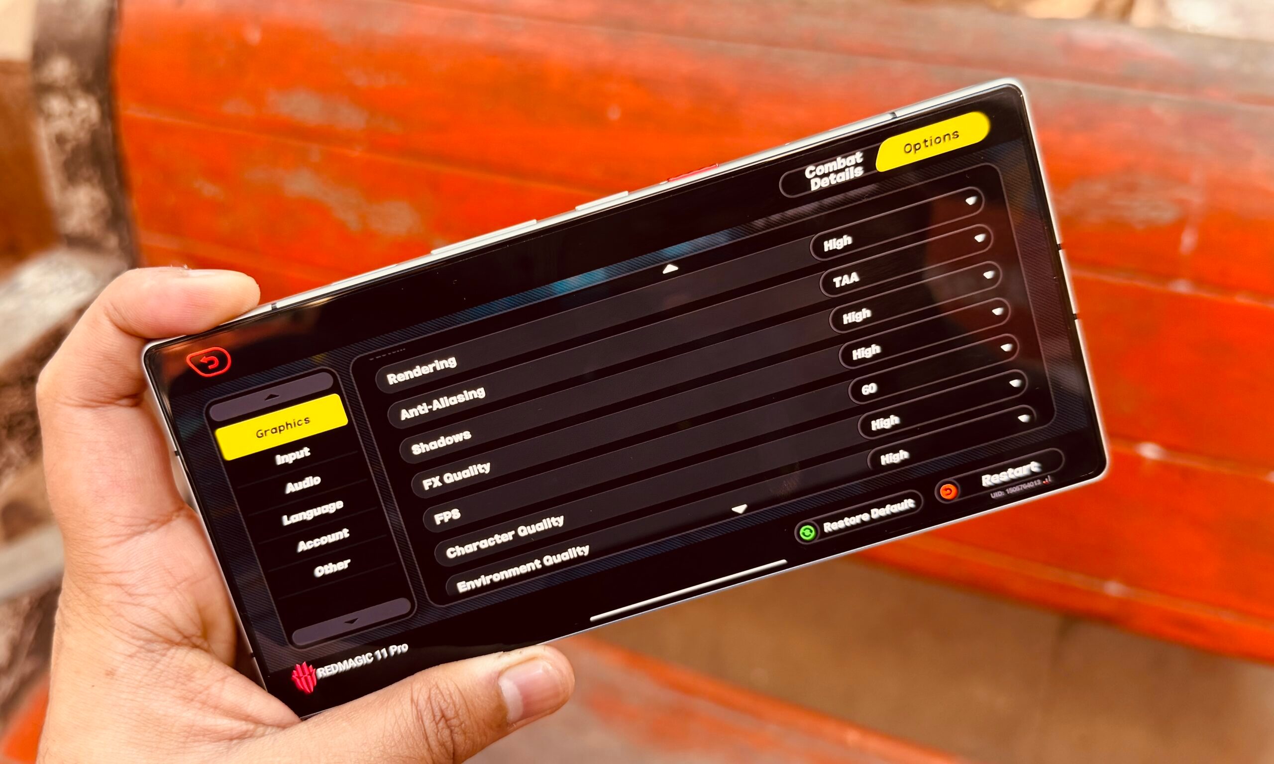 Smartphone de jeu Red Magic 11 Pro.