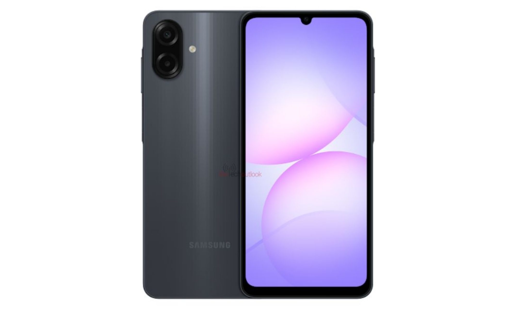 Rendu du Samsung Galaxy A07 5G via la liste de la console Google Play