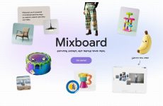 Google Mixboard homescreen.
