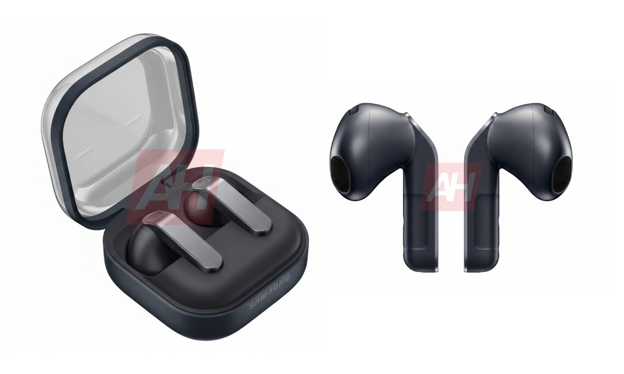 Galaxy Buds 4 en noir.
